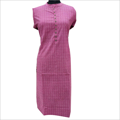 Ladies Striped Cotton Kurti