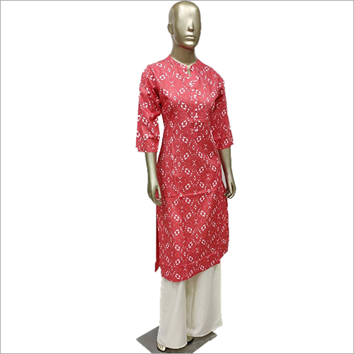 Printed Kurti with Palazzo Set